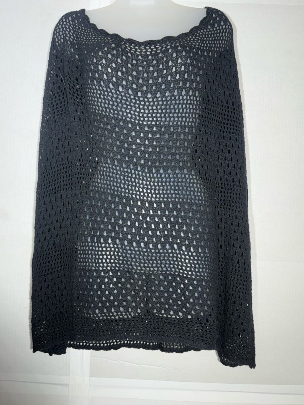 Aimage XL Swimsuit Cover Up Black Long Sleeve
